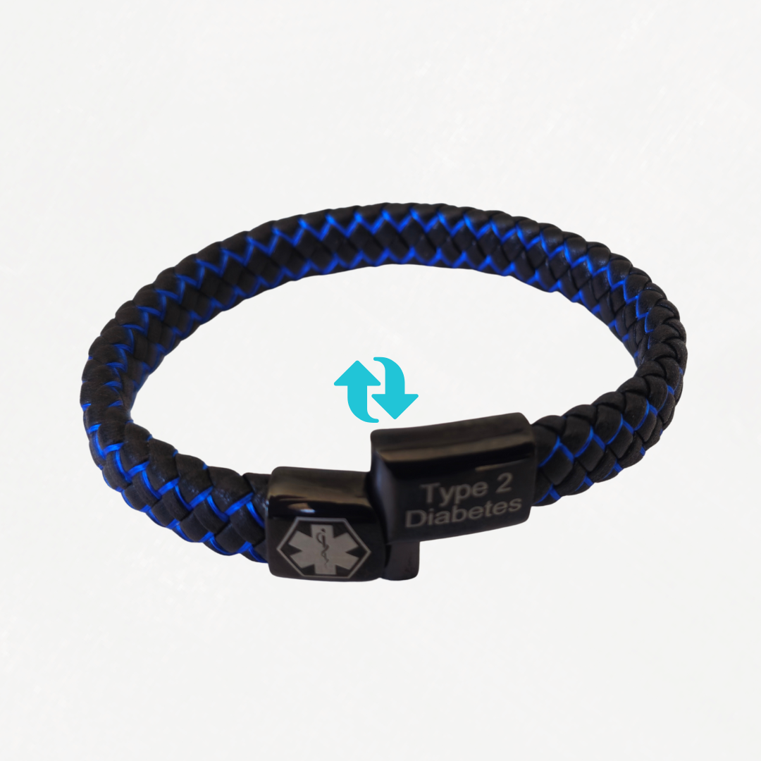 Diabetes Medical ID Bracelet - It May Save A Life
