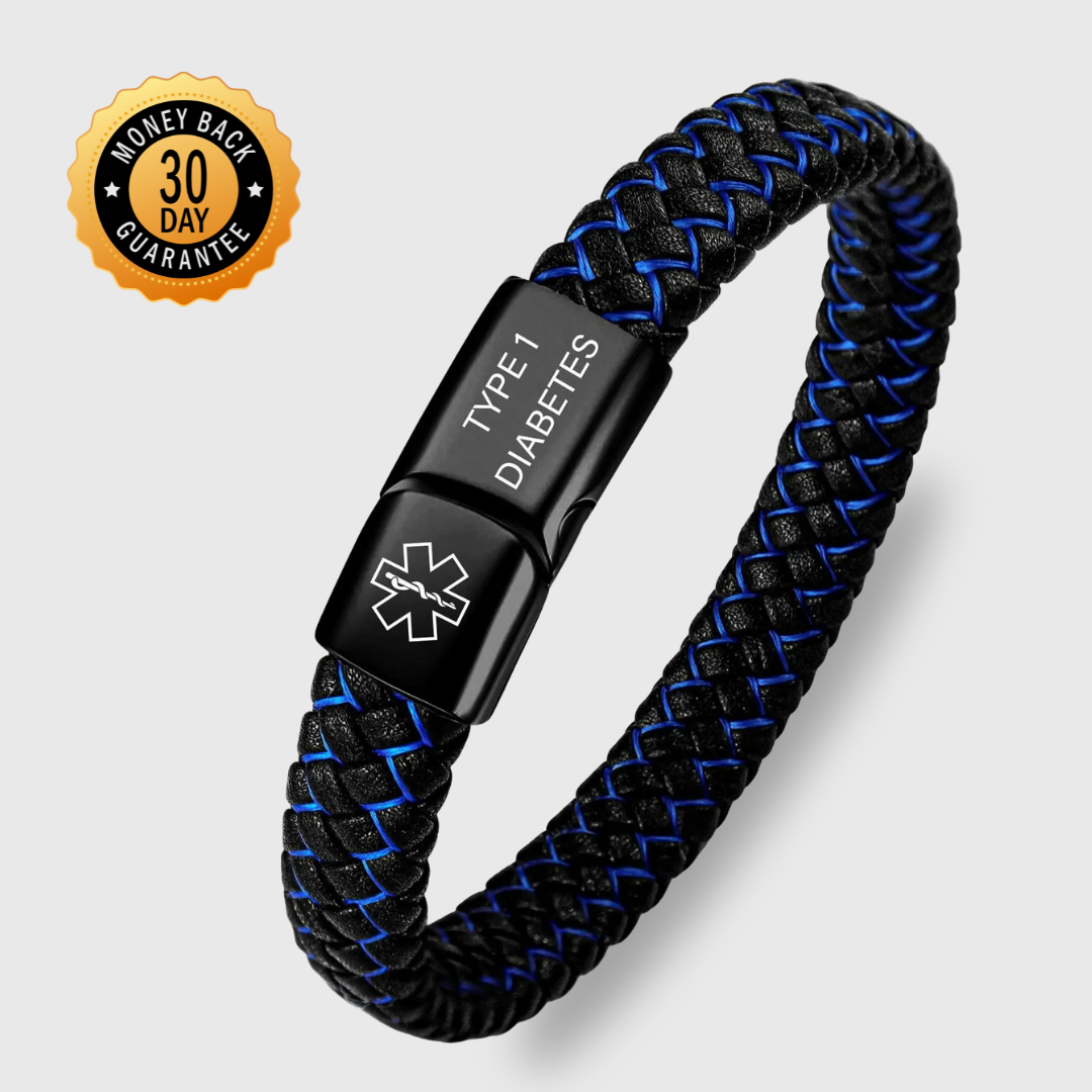 Diabetes Medical ID Bracelet - It May Save A Life