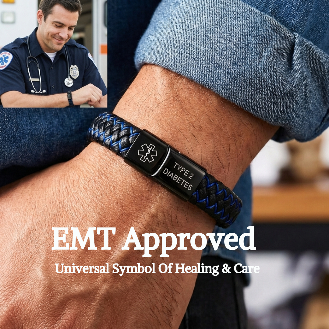 Diabetes Medical ID Bracelet - It May Save A Life