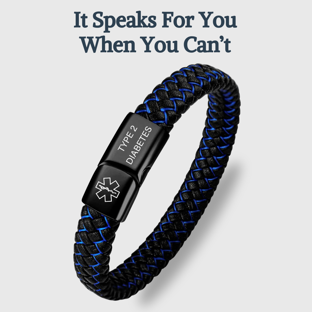 Diabetes Medical ID Bracelet - It May Save A Life