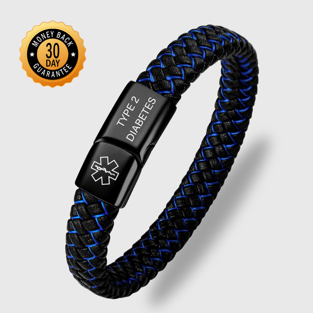 Diabetes Medical ID Bracelet - It May Save A Life