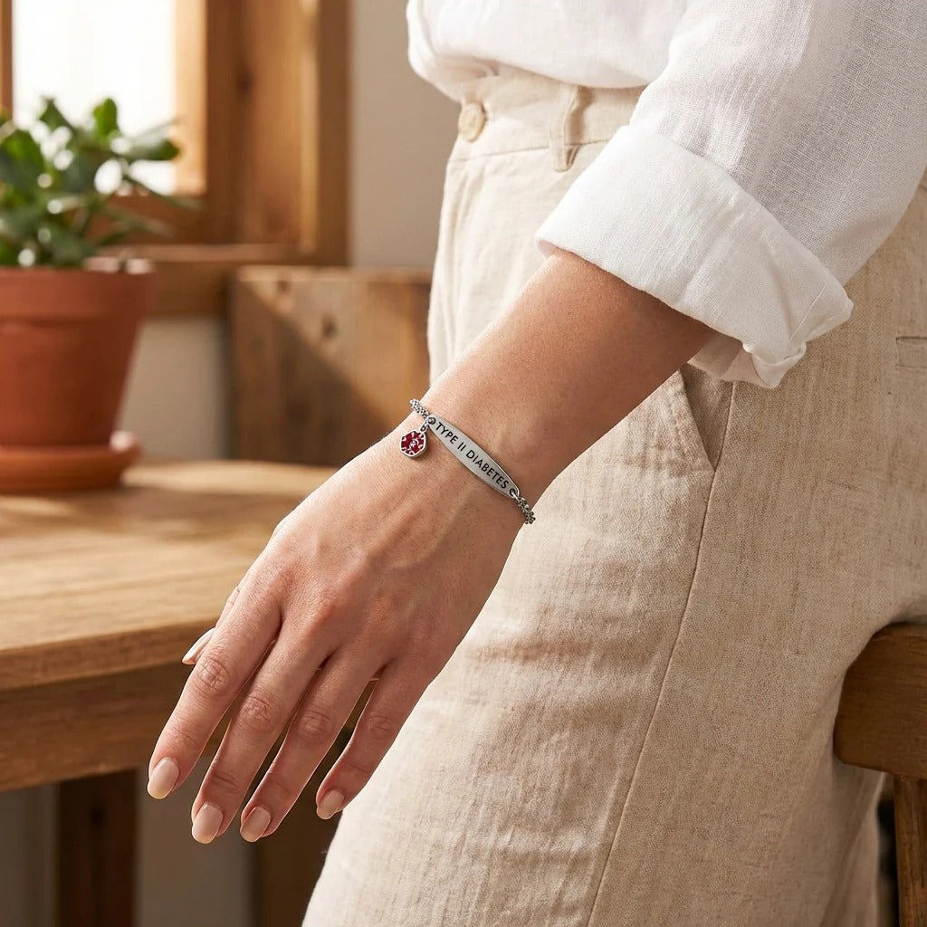 Diabetes Medical ID Bracelet - Your Peace Of Mind First